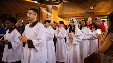 Konfirmation 2025 i Sankt Franciskus katolska församling i Jönköping