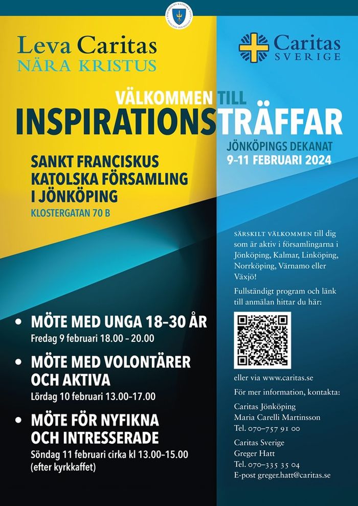Caritas inspirationsträffar 2024 Jönköpings dekanat