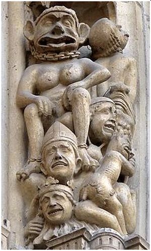 Domedagen  Relief i katedralen Notre-Dame i Paris
