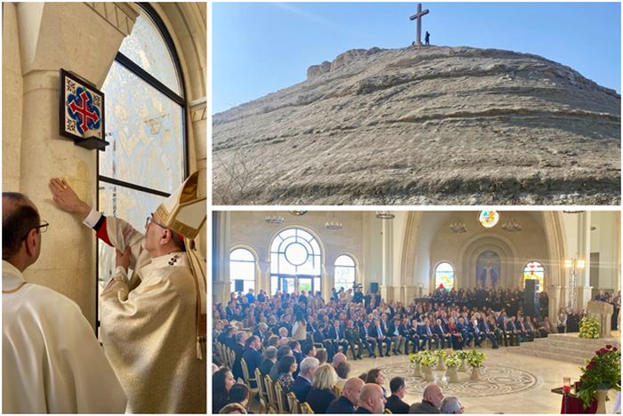 Dopkyrkan ligger där Kristus döptes av Johannes Döparen i Jordanfloden: höjdpunkter från Register-reportern Solène Tadié från kyrkans invigning och plats.