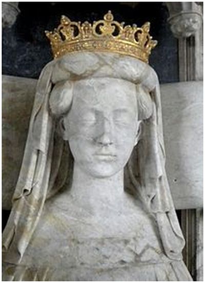 Drottning Margareta, begravd under alabastermonument i Roskilde domkyrka, Danmark