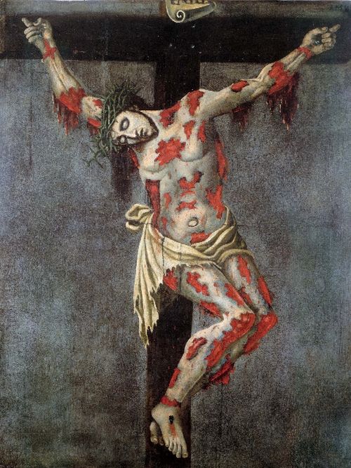 Helige Alfons Maria dei Liguori målade denna bild av den Korsfäste