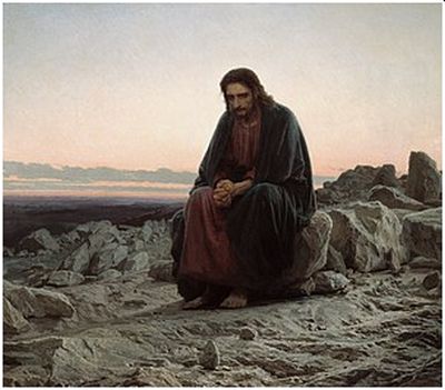 Jesus Kristus i ödemarken, Ivan Kramskov, 1872