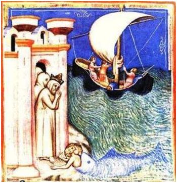 Jona räddas ur valfiskens buk