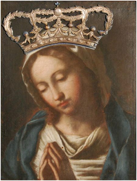 Nådebilden av Maria, de sjukas Räddning och Hälsa vördad i Gråbrödernas Sankt Antoniuskyrka i Genova.