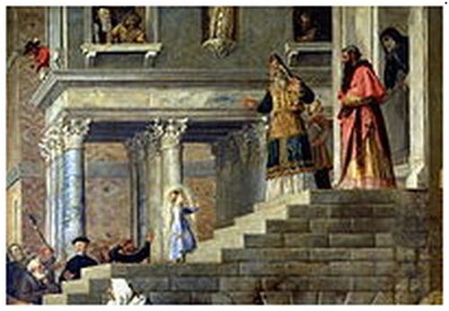 Tempelgången, målad av Tizian
