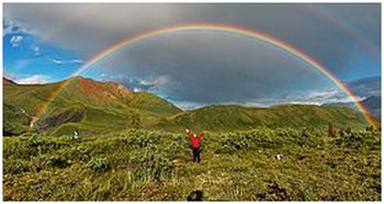 Wikipedia – regnbåge över Alaska