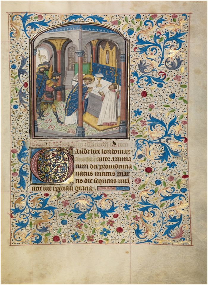 Willem Vrelant, "The Martyrdom of St. Thomas Becket", tidigt 1460-tal, Getty Museum, Los Angeles, Ms. Ludwig IX 8