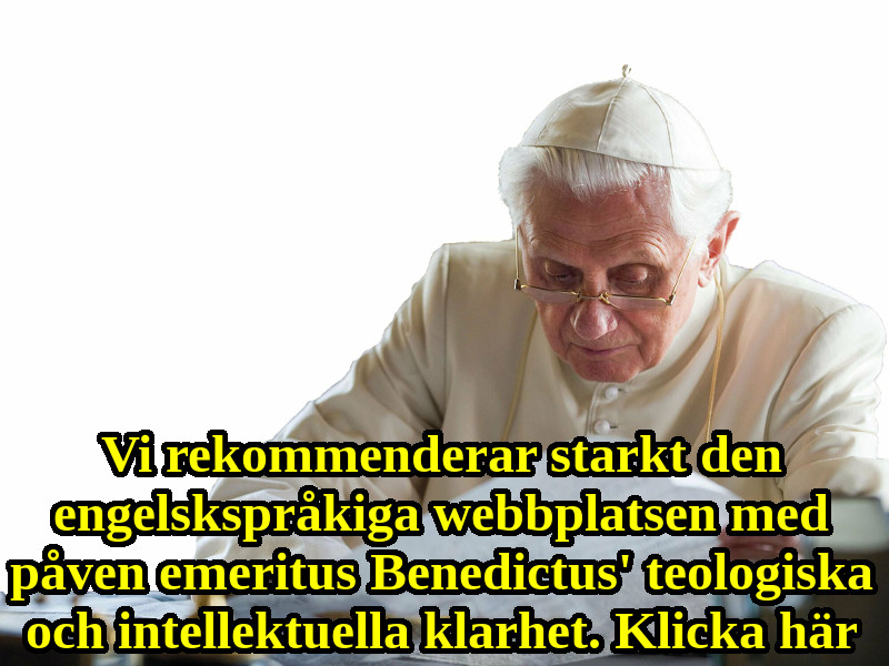 påven emeritus Benedictus