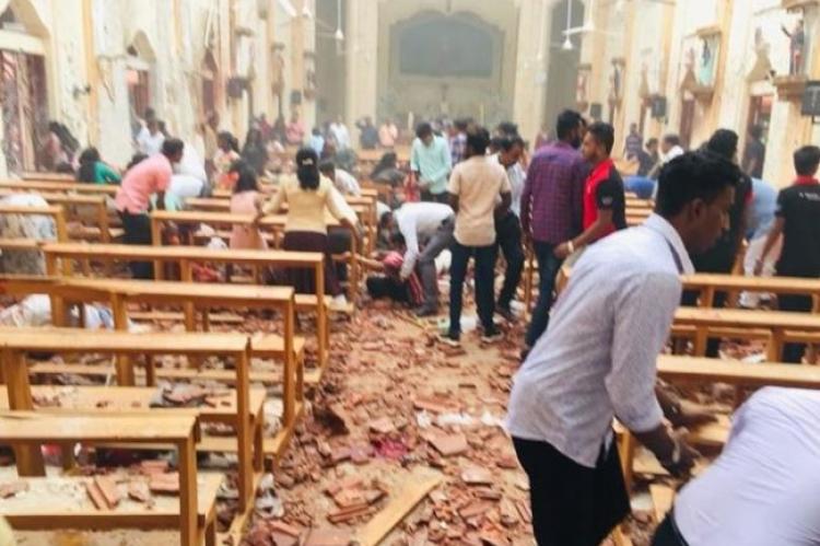 Bombdåden mot kyrkor på Sri Lanka