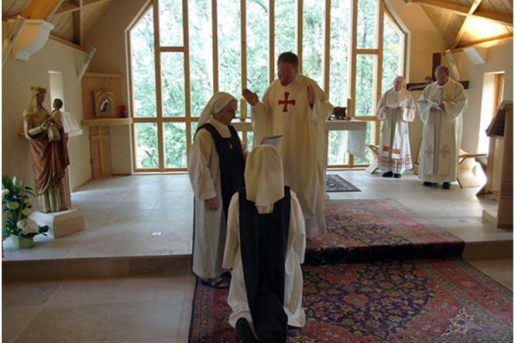 Sister Morgane receives the habit