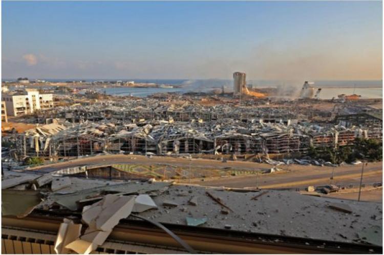 Beirut efter explosionerna