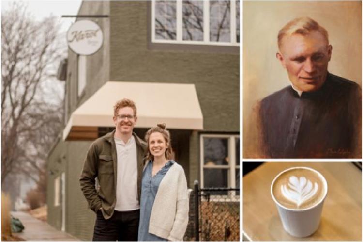 Nate och Megan Whipple älskar kaffe och John Paul II.