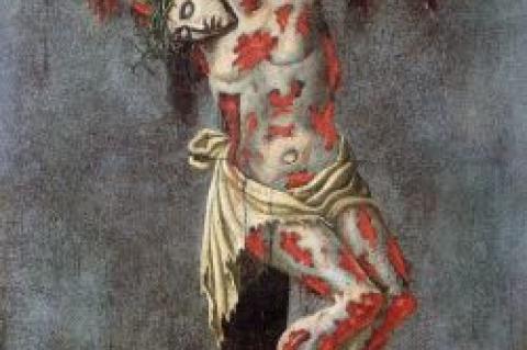 Helige Alfons Maria dei Liguori målade denna bild av den Korsfäste