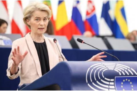 EU-kommissionens ordförande Ursula von der Leyen.